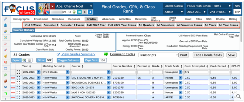 Grade Changes  PAEC Help Desk